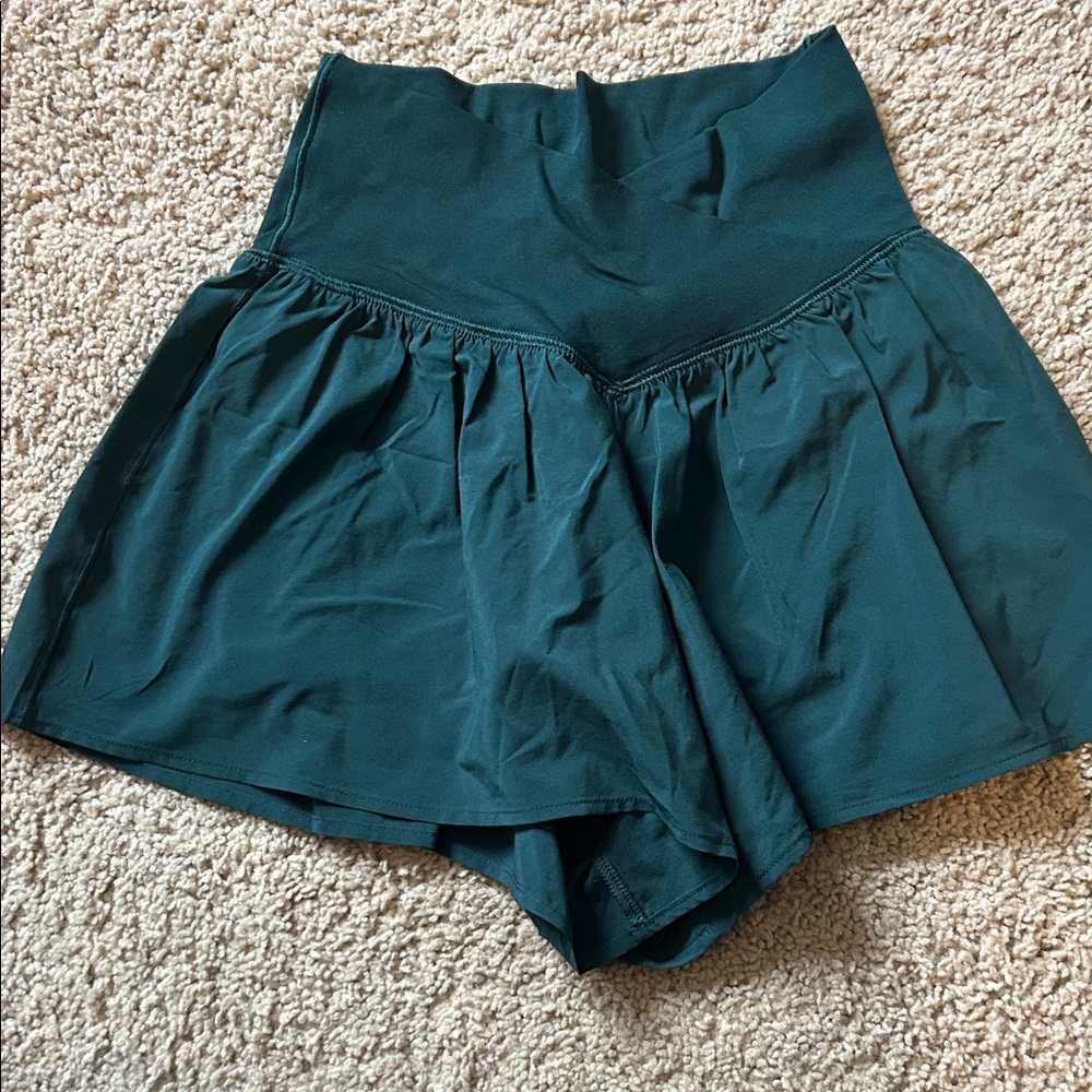 Aerie Dark Teal Real Me Crossover flowy short